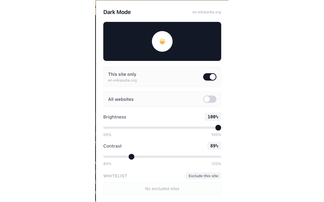 Dark Mode screenshot 1