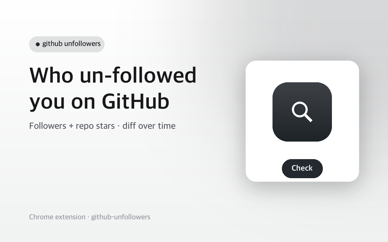 GitHub Unfollowers & Un-stars Tracker screenshot 1