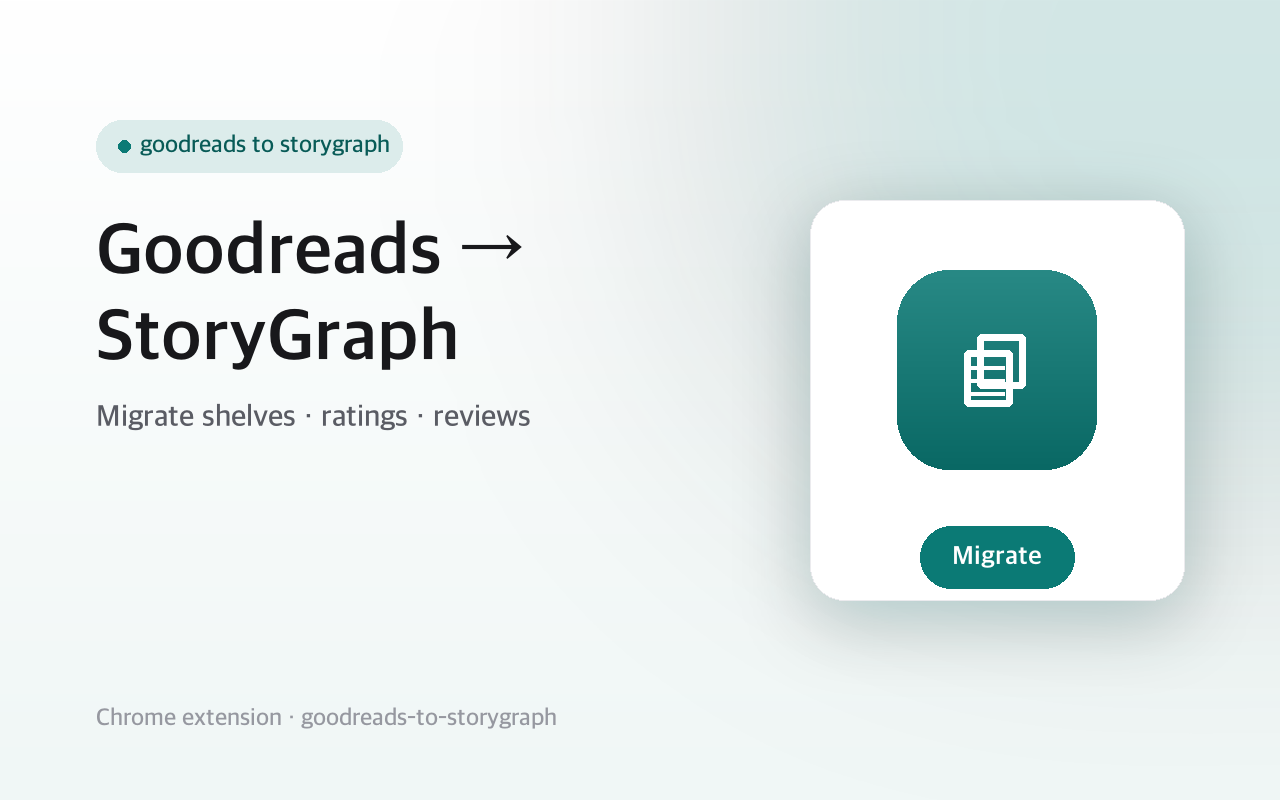 Goodreads to StoryGraph - CSV Migrate screenshot 1