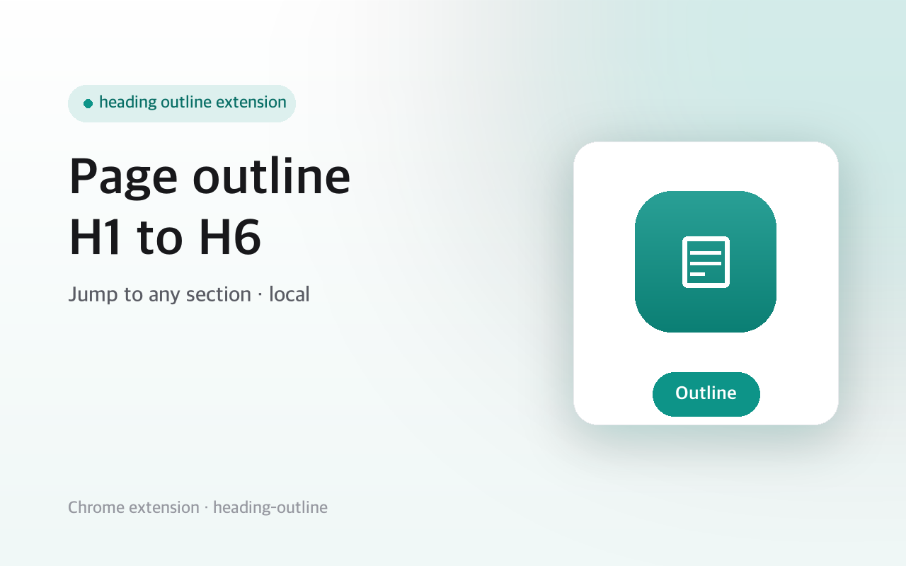 Heading Outline — Page Table of Contents screenshot 1