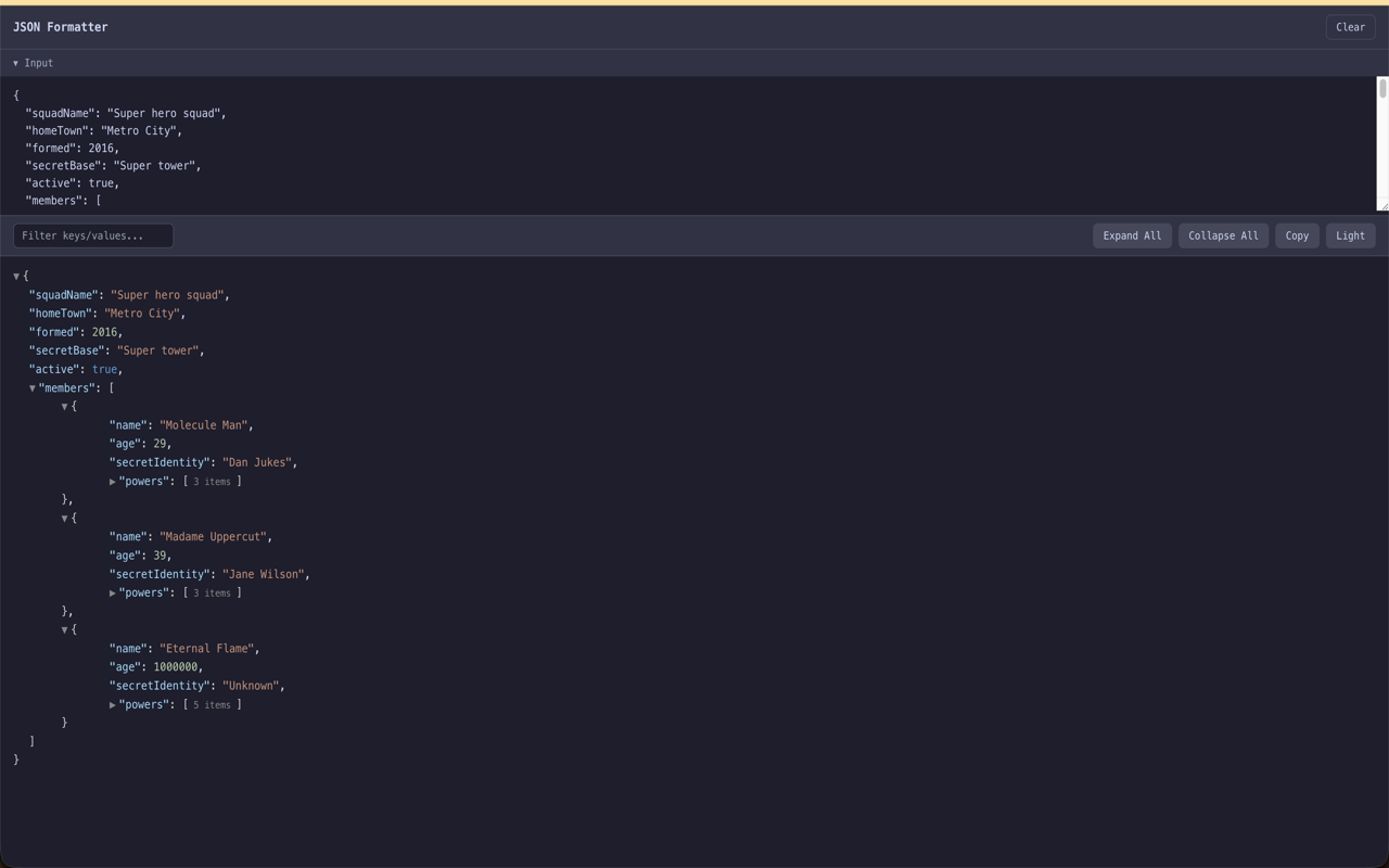 JSON Formatter - Viewer & Beautifier screenshot 1