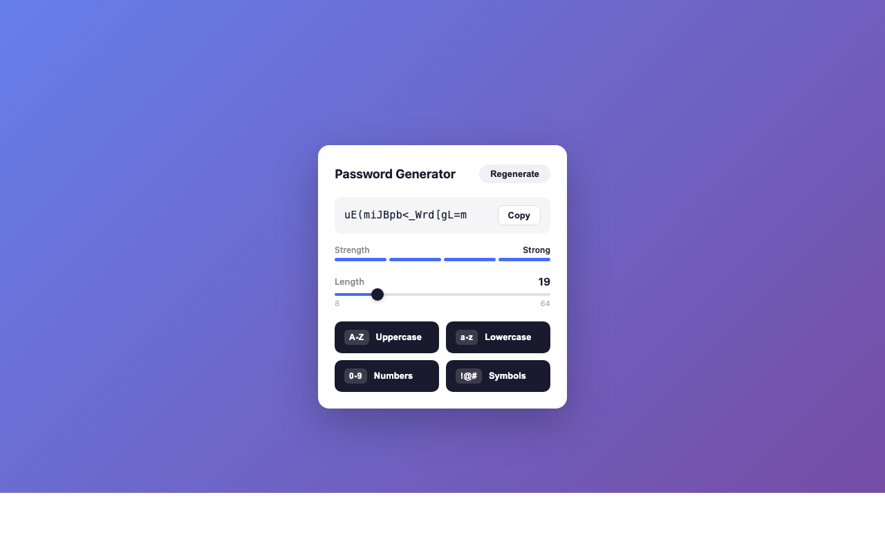Password Generator screenshot 1