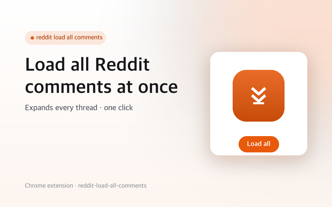 Reddit Load All Comments - One Click screenshot 1